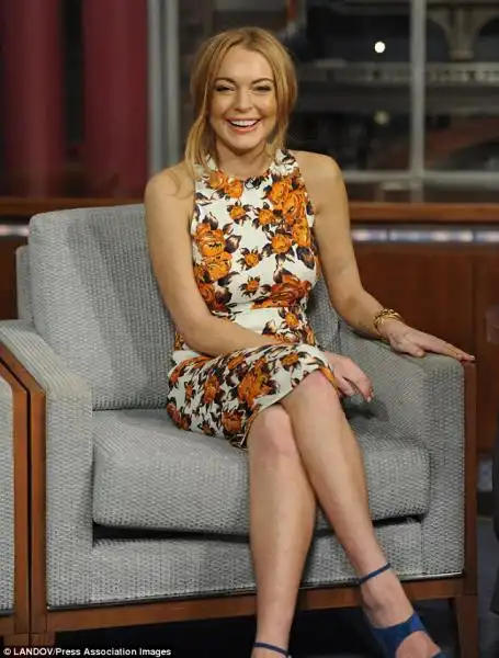 Lindsay Lohan al David Letterman Show 