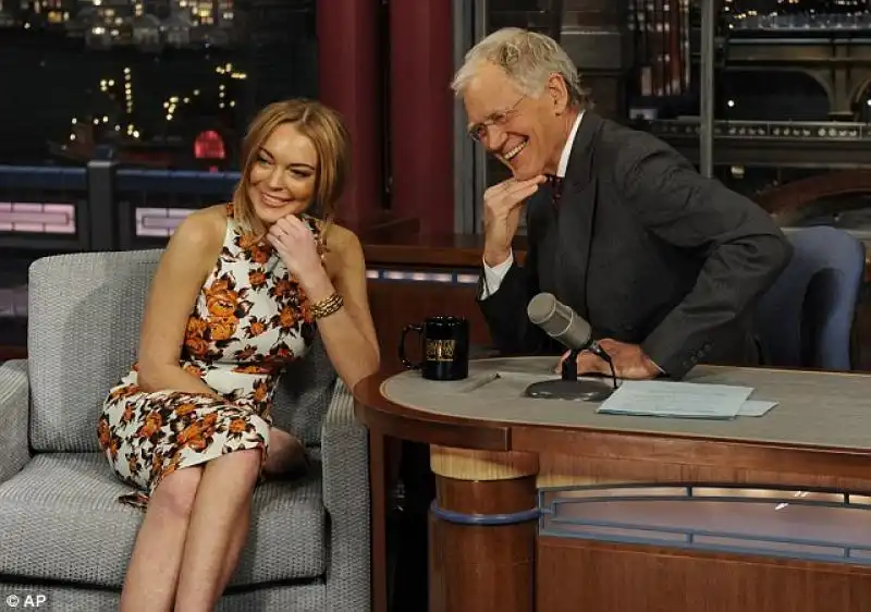 Lindsay Lohan al David Letterman Show 