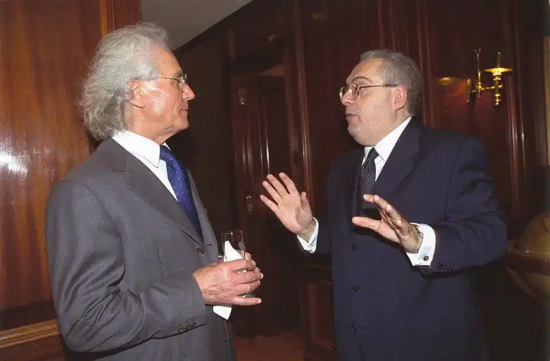 Lorenzetto con Luciano Benetton 