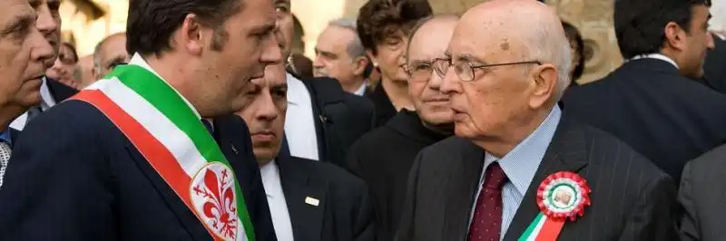 MATTEO RENZI E GIORGIO NAPOLITANO