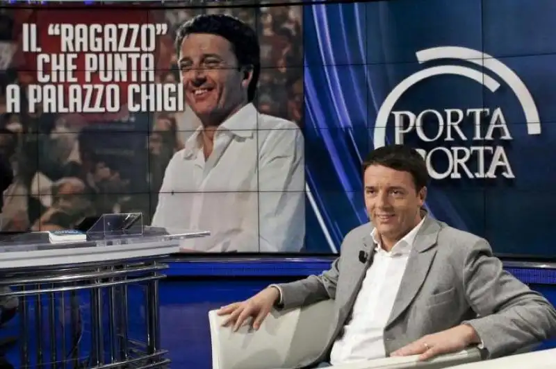 MATTEO RENZI A PORTA A PORTA DA VESPA