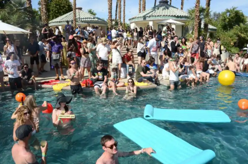 as party goers watched from the water 