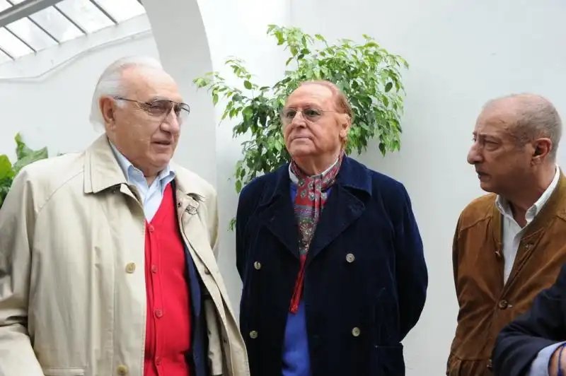 Pippo Baudo Renzo Arbore e Adriano Aragozzini 