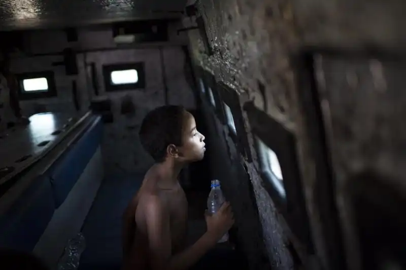 La baraccopoli a Rio de Janeiro 