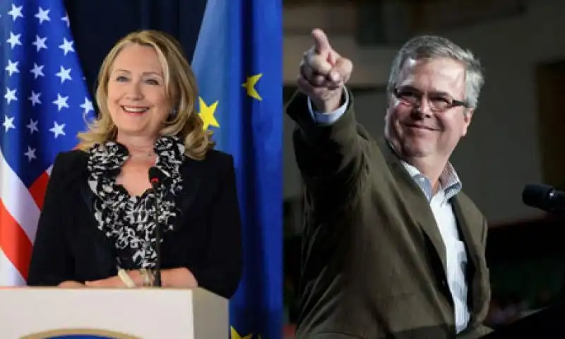 JEB BUSH E HILLARY CLINTON