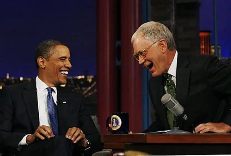 DAVID LETTERMAN E BARACK OBAMA 