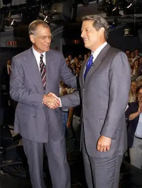 DAVID LETTERMAN E AL GORE 