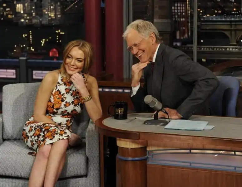 DAVID LETTERMAN E LINDSAY LOHAN 