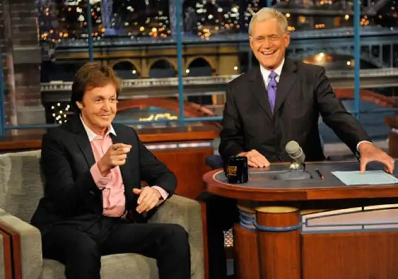 DAVID LETTERMAN E PAUL MCCARTNEY 