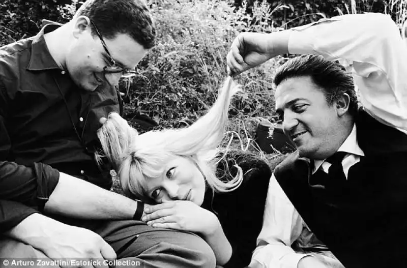 Fellini sul set di La Dolce Vita 