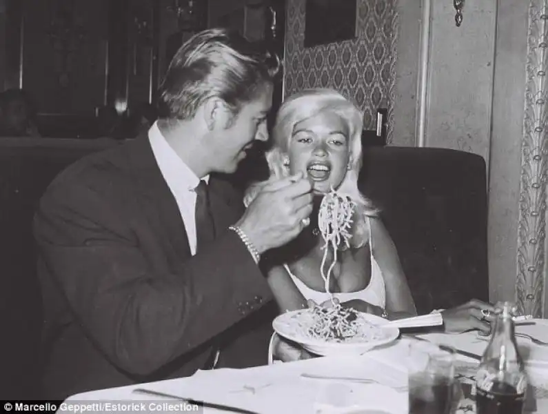 Jane Mansfield e Mike Hargitay a Roma 