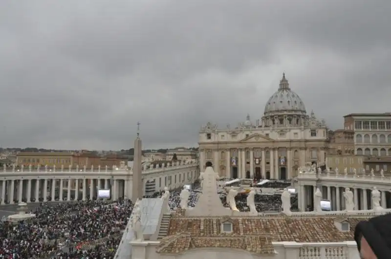 I PAPI SANTI VATICANO VISTA DALLA TERRAZZA PREFETTURA 