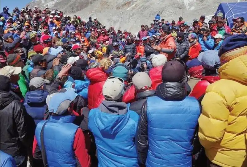 La protesta degli sherpa