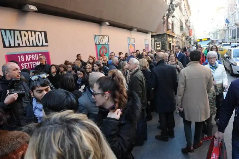 Pubblico in fila 