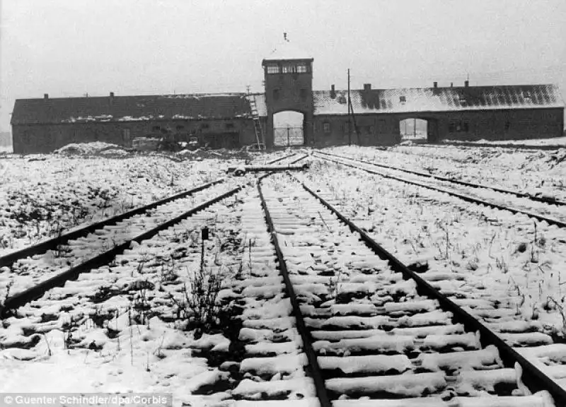 Le rotaie che portavano al campo di sterminio 