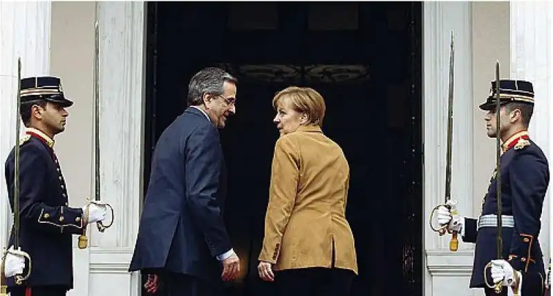 SAMARAS E MERKEL AD ATENE 