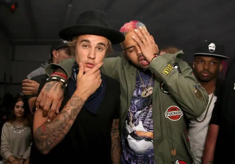 bieber e chris brown a coachella