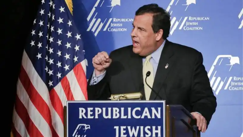 chris christie a las vegas per le primarie di sheldon adelson repubblicani ebrei