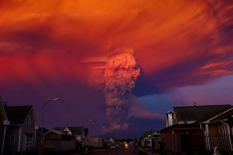 cile   eruzione del vulcano calbuco 