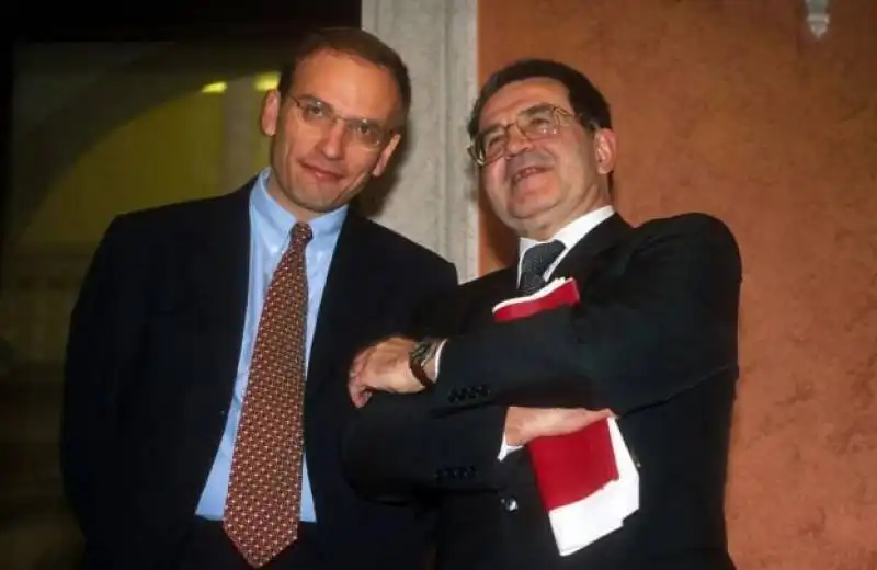 ENRICO LETTA E ROMANO PRODI   