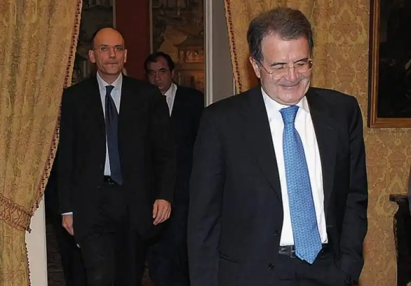 ENRICO LETTA E ROMANO PRODI 