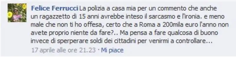 FELICE FERRUCCI  COMMENTO SULLA BOLDRINI