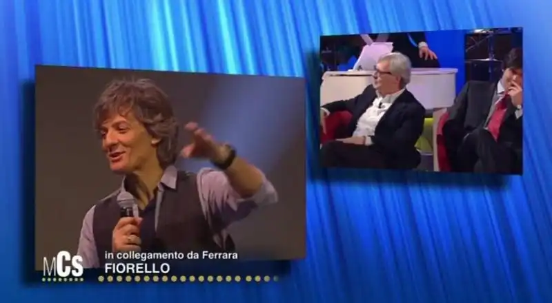 fiorello sgarbi al maurizio costanzo