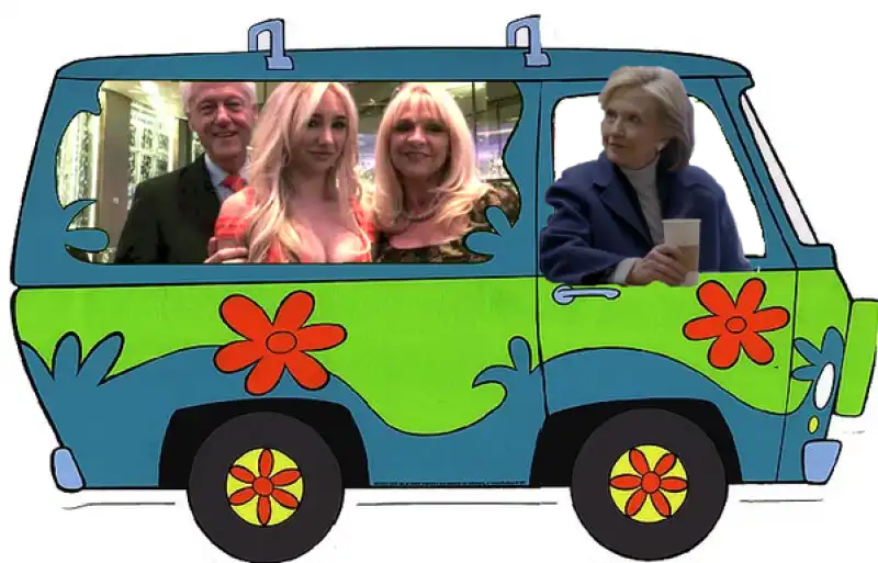 hillary mini van scooby clinton