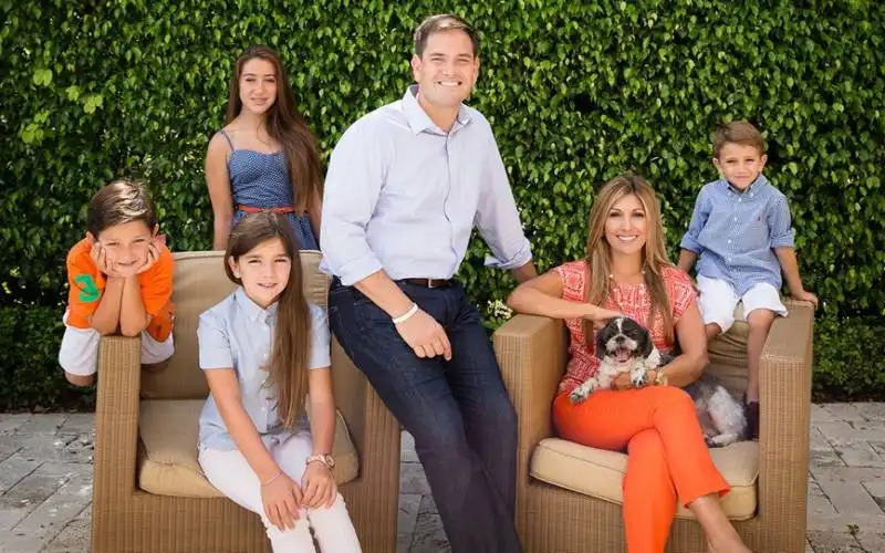 marco rubio con famiglia