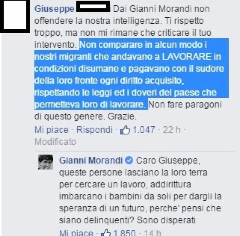 messaggi gianni morandi scelti da giornalettismo  3