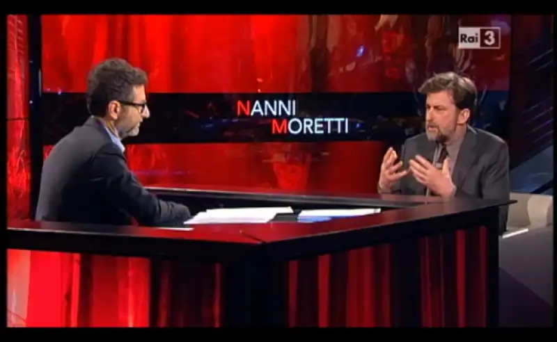 nanni moretti da fabio fazio