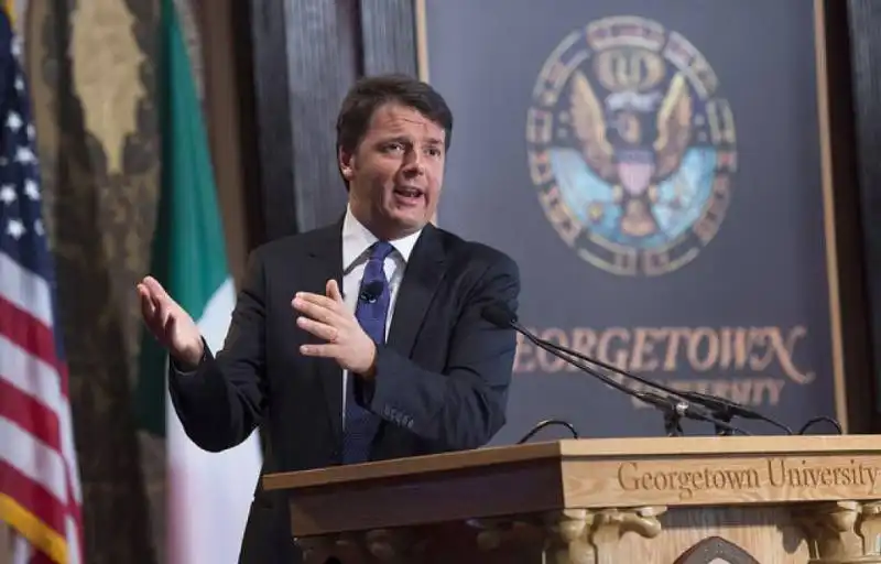 RENZI ALLA GEORGETOWN UNIVERSITY