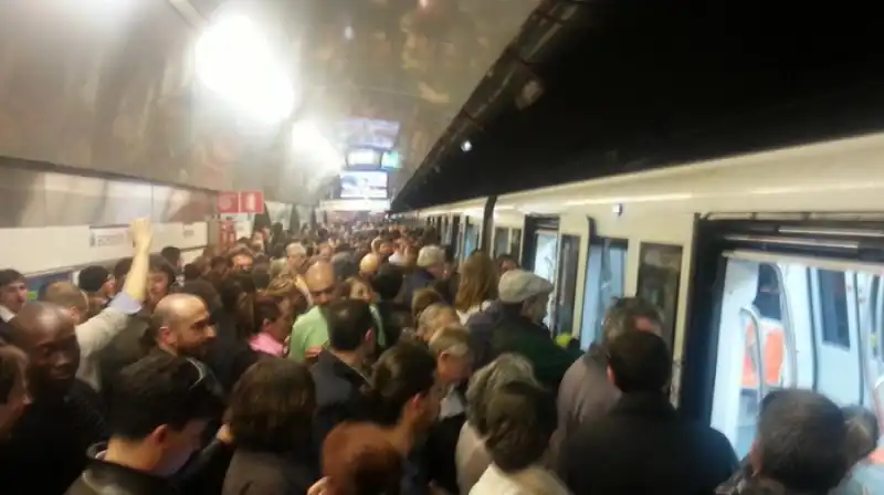 ROMA - SCIOPERO DELLA METROPOLITANA