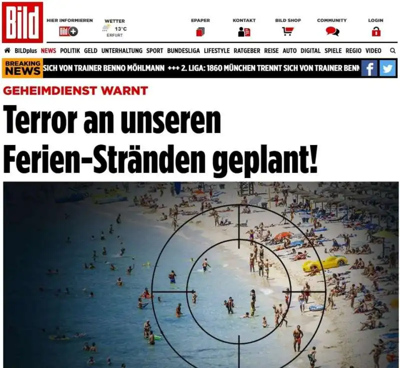 BILD - I KAMIKAZE SULLE SPIAGGE ITALIANE