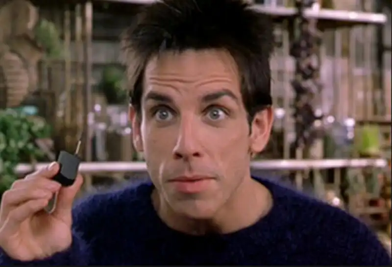 derek zoolander con microconchiglia