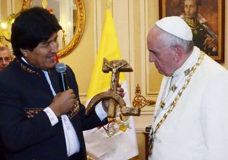 evo morales papa francesco 1