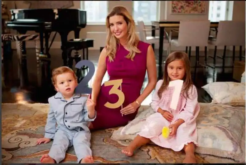 ivanka trump con i figli