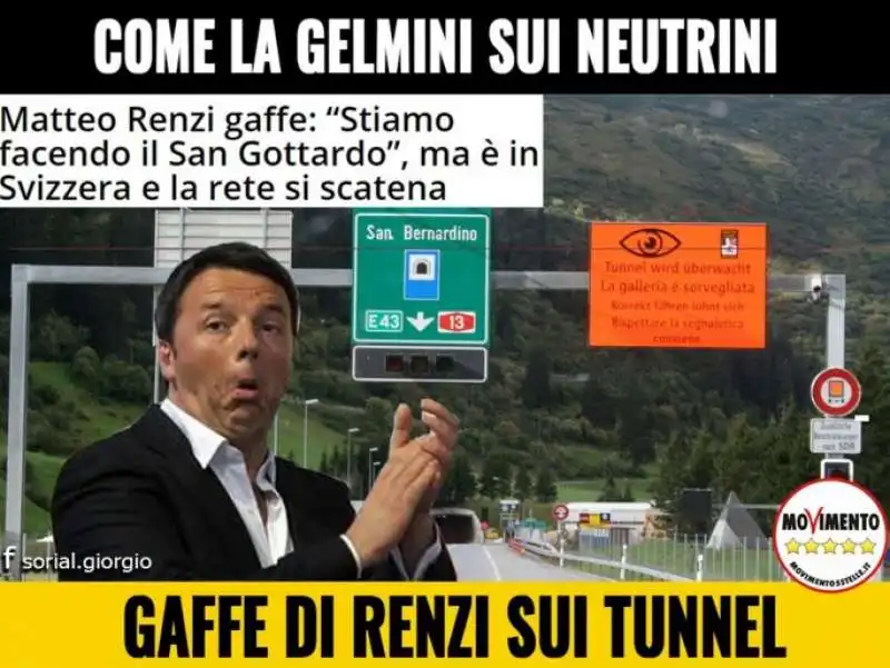 matteo renzi e il tunnel del san gottardo  1