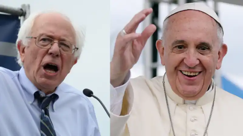 papa francesco bergoglio bernie sander