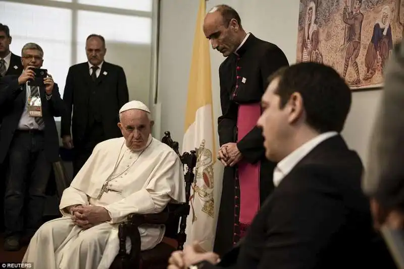 papa francesco bergoglio con alexis tsipras