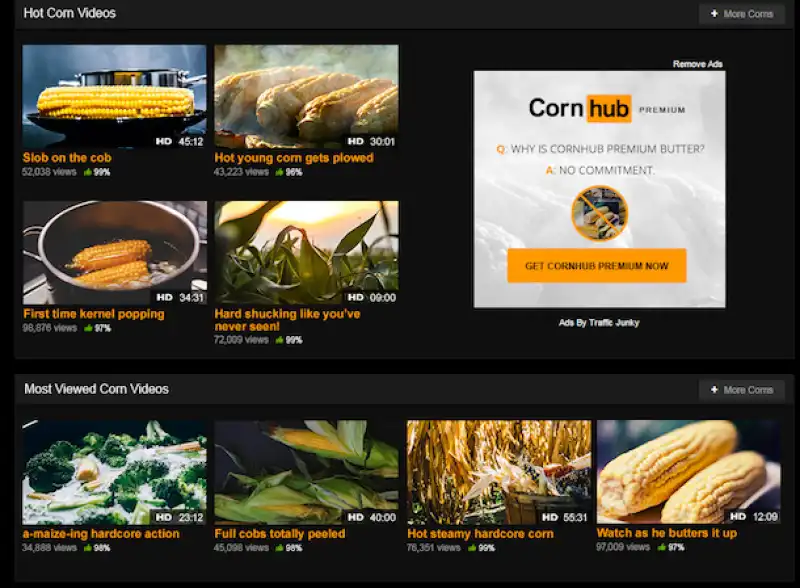 pornhub diventa cornhub