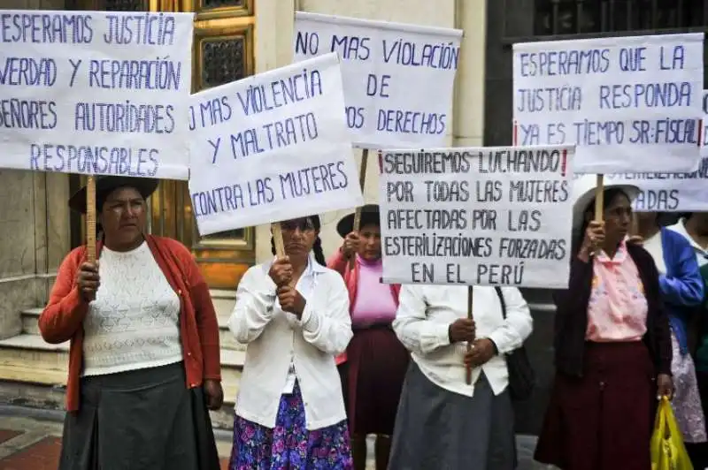 protesta campesinas peruviane