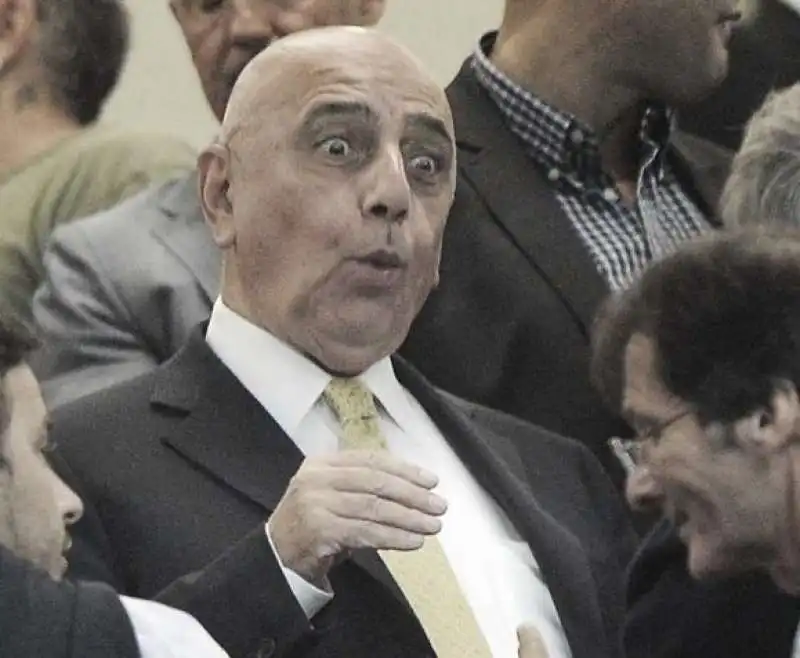 adriano galliani allo stadio