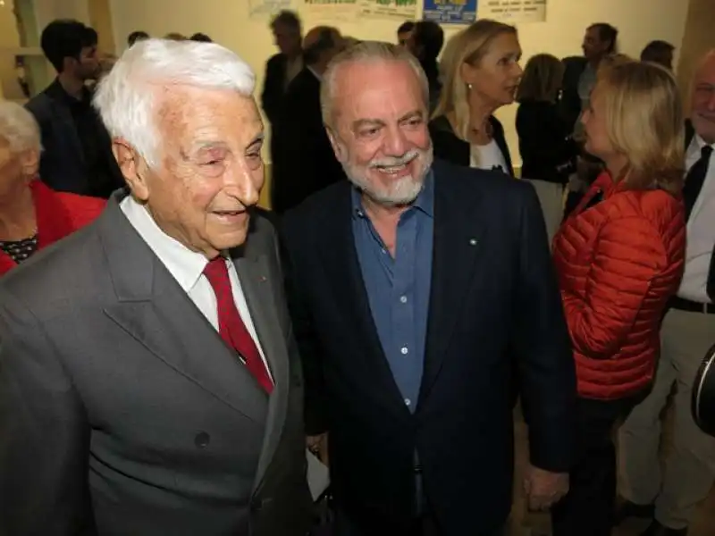 aurelio de laurentiis con fulvio lucisano foto andrea arriga