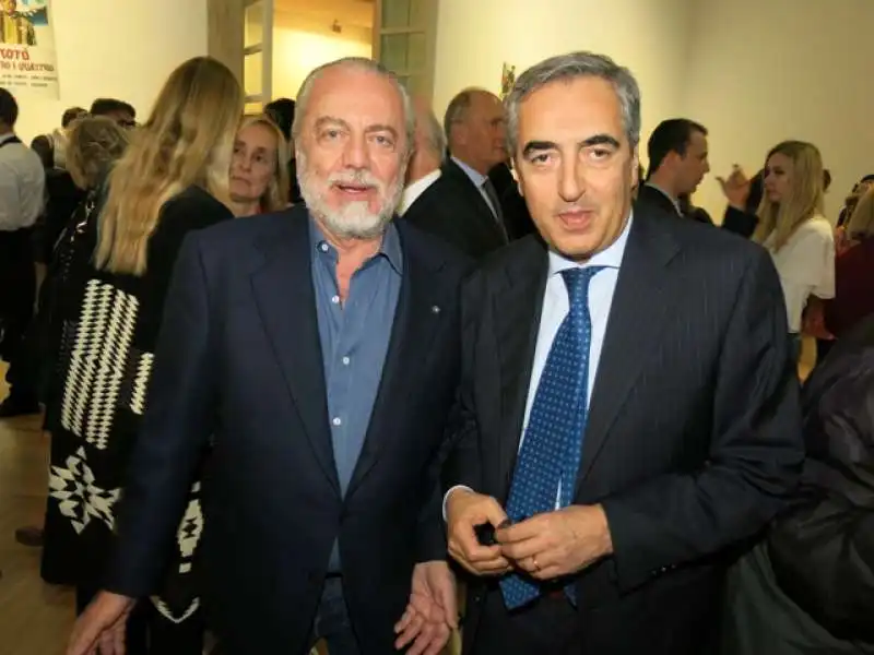 aurelio de laurentiis con maurizio gasparri foto andrea arriga