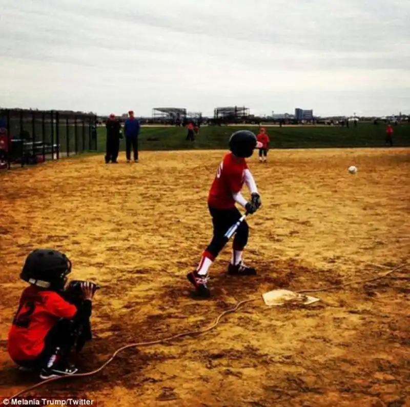 barron a baseball by melania trump