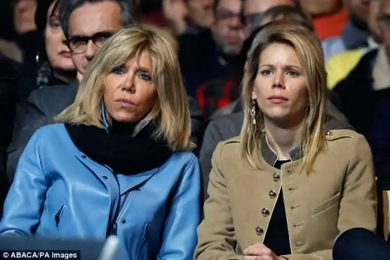 brigitte trogneux macron con la figlia tiphaine