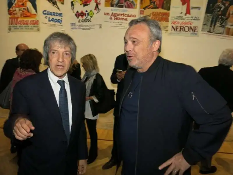 carlo vanzina con claudio amendola foto andrea arriga