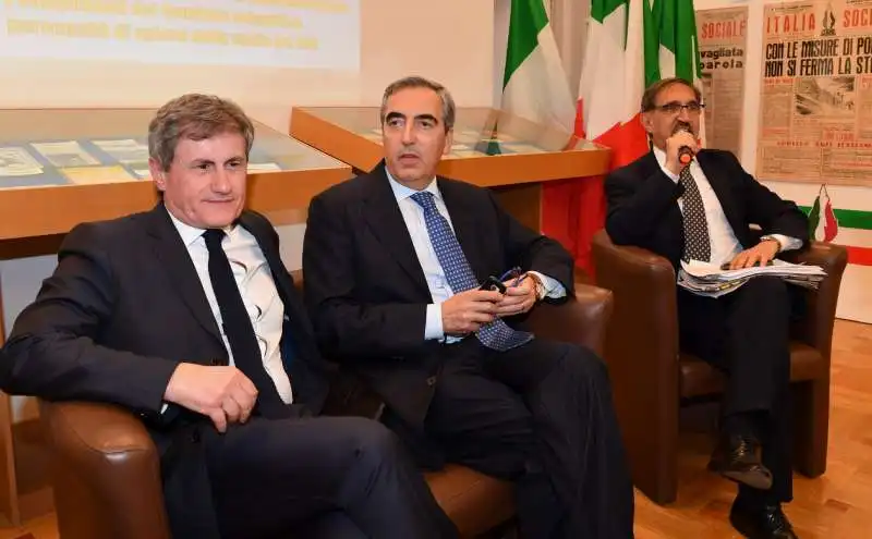 gianni alemanno  maurizio gasparri  ignazio la russa