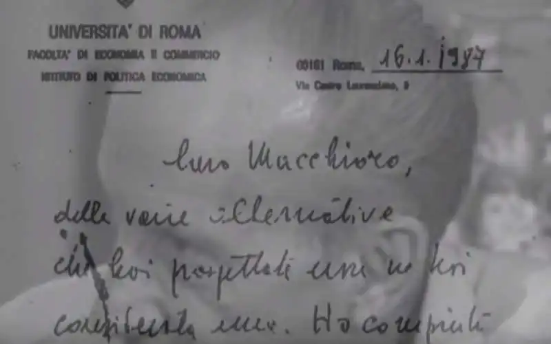 la lettera di federico caffe 1987